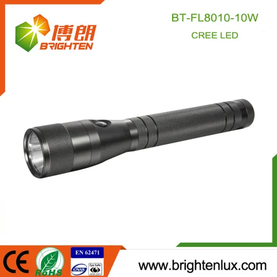 Factory Custom Made 3*D cell Powered Aluminum Best Super Bright 10w xml t6 led Cree Aluminium Alloy Multipurpose Flashlight