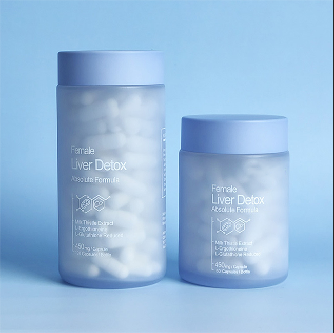 Light blue glass jar4