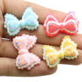 Kawaii Bow Tie Resin Cabochon Girls Hairpin Diy Art Decor Pendant Jewelry Ornament Parts Keychain Making