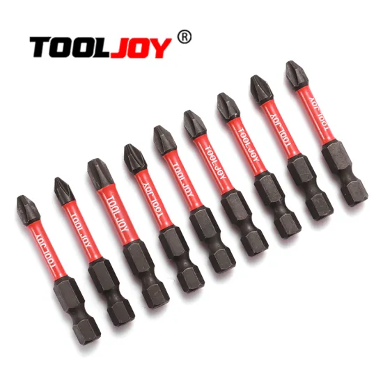 TOOLJOY Impact Bit Set: 6.35mm Hex Shank, PH0-PH4 Phillips Head Screwdriver Bits with Magnetic Tips