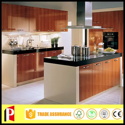 Natural wood veneer manufacturing kitchen cabinets