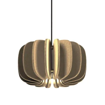 Modern Chandelier: Nordic Restaurant's Sound Absorption Pendant Light for Noise Reduction and Decor