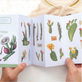 8 pcs/lot Beautiful plant mushroom cactus paper sticker decoration stickers DIY ablum diary scrapbooking label sticker