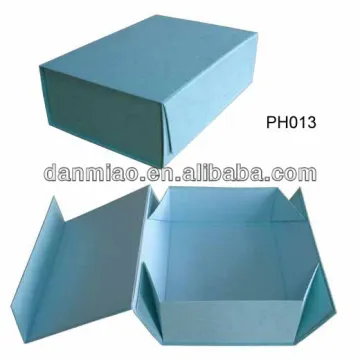 Collapsible paper cardboard gift box