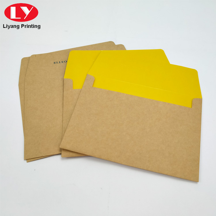 Kraft Envelope Packaging مظاريف الورق البني المخصص