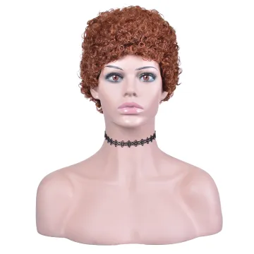 Aishili wholesale lolita kinky curly  wigs brown curly wigs  heat resistant synthetic wigs for black women