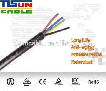 4 Core PVC Insulation Copper Conductor Material flexible cable 4mm