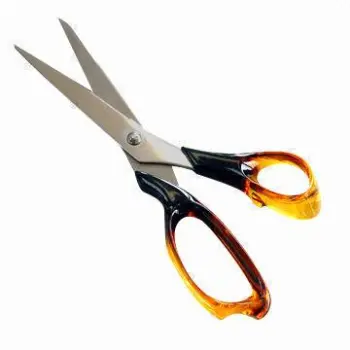 Office Scissors with Transparent Plastic Handle
