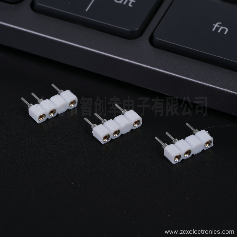 4P white plug hole female connector