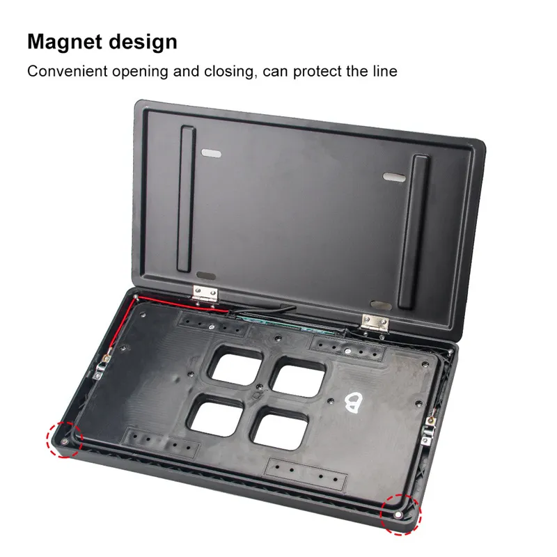 1 Set Us Standard Car Electric License Plate Frame Front/Rear9