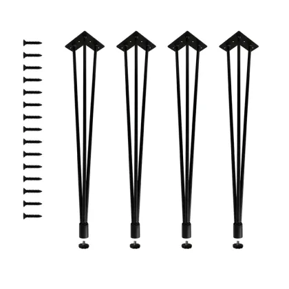 12mm Hairpin Legs New Design 3 Rod Furniture Hairpin Legs Table Base Wholesale Metal Hairpin Table Legs