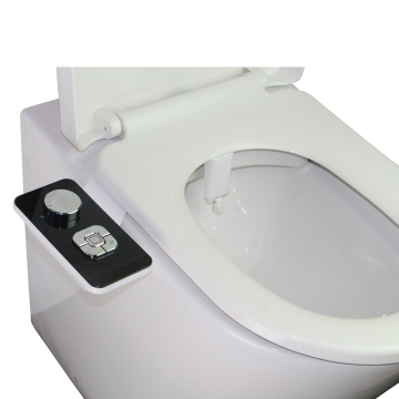 Black Acrylic American New Style Toilet Bidet with Dual Nozzles and Self-Cleaning Sprayer