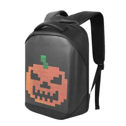 LED Glowing Bicycle and Motorcycle Luggage Bags for Wireless Connection and Digital Message Display