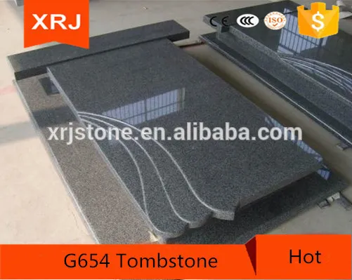 G654 Black Granite Tombstone And Graved Stone