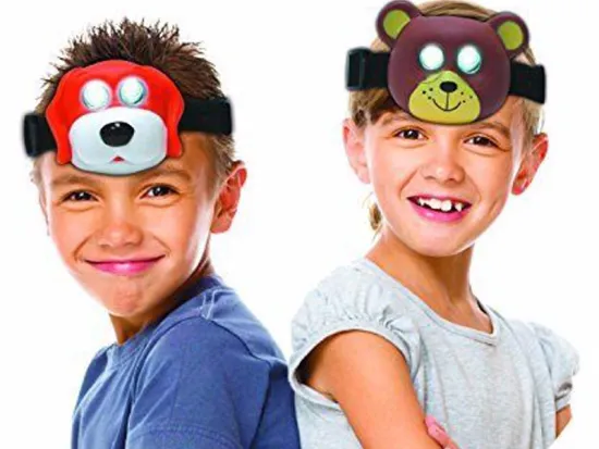 kids animal LED headtorch for camping fishing