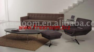 coffee table and leisure chair