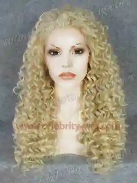 Blonde Bounce Curl Rihanna Synthetic Lace Front Wig