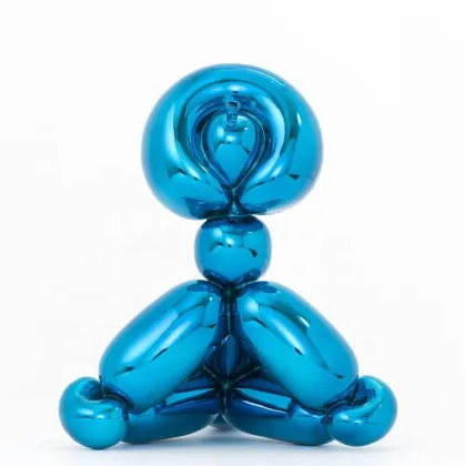 Abstract stainless steel jeff koon balloon monkey sculpture ornaments