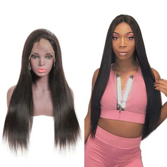 Huashuo High Discounts Pre-Plucked 360 Full Lace Wigs, Virgin Brazilian Hair Wigs With 360 Closure, Long Human Hair Wig costume