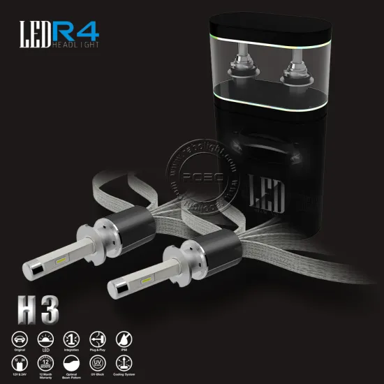 2016 Rabo New Arrivals 40W 4800LM R4 Plug and Play Car LED HeadLight H4 H7 H11 9006 H1 H3 H13 9012 D4C car light led