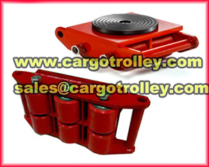 Machinery skates capacity from 3 tons to 1000 tons