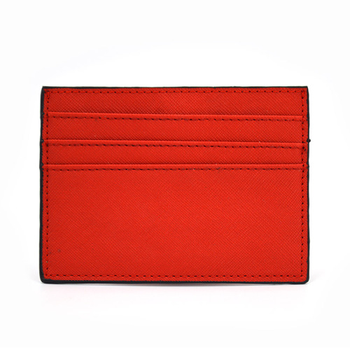 Men Slim Front Pocket Leather Credit Card Holder