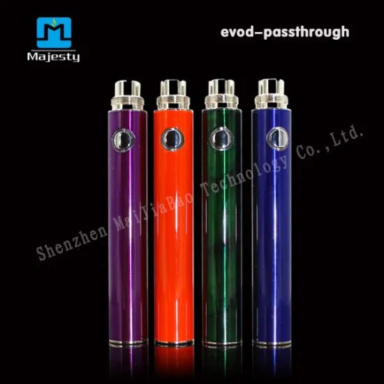 Hot new evod passthrough battery with Micro 5pin passthrough battery 650/900mah evod battery