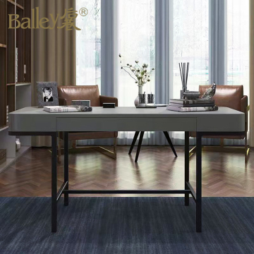 Mesa de estudio minimalista moderna con cajón - muebles de dormitorio de madera de lujo de lujo