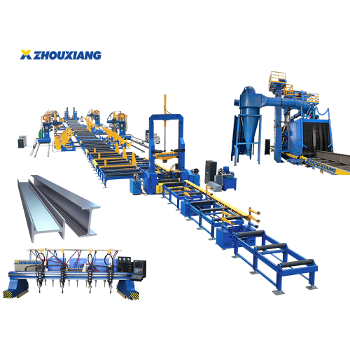 H Beam Cut Assembly Welding Straightening Production Line