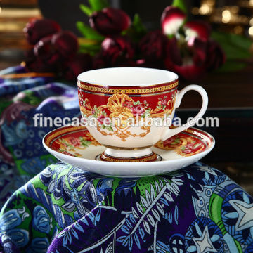 220CC Fine Bone China Luxury Tea Cup and Saucer of Dream Wedding