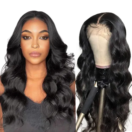 Uniky Good Quality Peruvian Virgin Human Hair Wig 150% 180% Mink 13*6 HD Lace Front Peruvian Cuticle Aligned Human Hair Wig Body