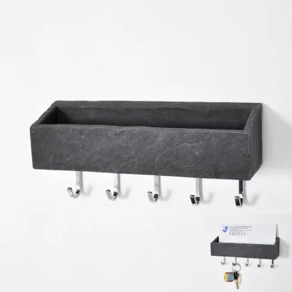 Wall Mounted Plastic Letter Holder with Key Holder