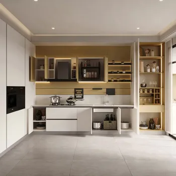 Multifunctional French Cream Style Whole House Custom Cabinets and Wardrobes