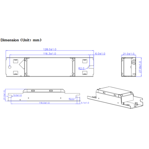 Driver LED CC lineare Selv 20W
