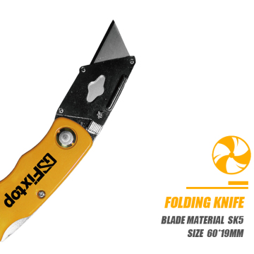 SK5 Aluminum Alloy Double Blister Small Folding Utility Knives - 60*19mm Zinc Alloy Blade