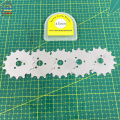AUTOTOOLHOME 5pcs 45mm Crochet Blades Wide Skip Blades Perforating Rotary Cutter Blades Edging Tool for Fleece Blankets