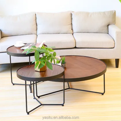 Birch Furniture America Berkley Mid-Century Modern Walnut Coffee Table