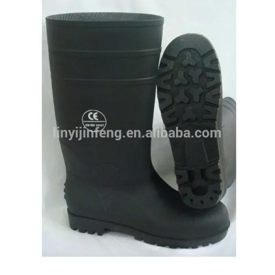Water proof steel toe safety PVC working boots