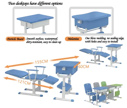 School Furniture Children Study Table And Chair