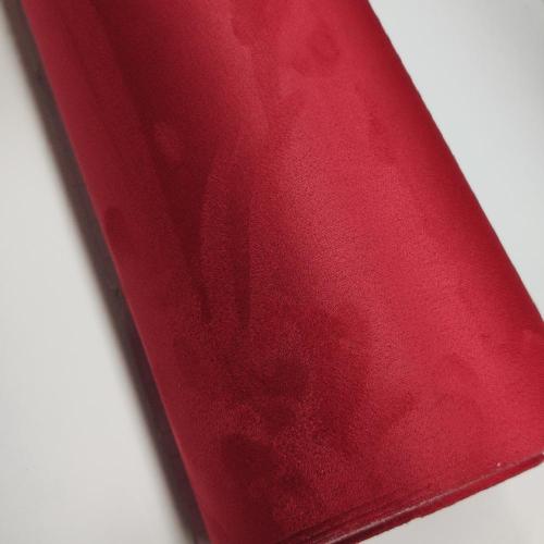 Red Car Interior Vinyl Micron Suede Fabric