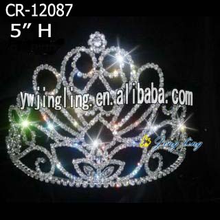 Rhinestone Cheap Pageant Crowns For Adult