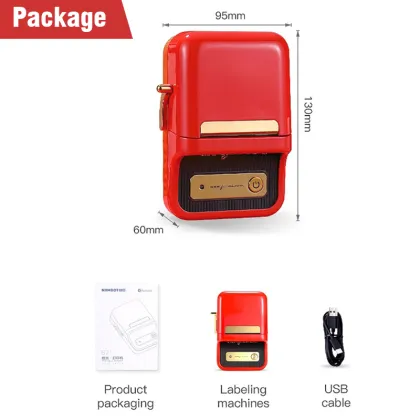NiiMbot Portable Commercial Thermal Mini Label Sticker Printer Wireless Barcode Printers B21 Without Ink Ribbon For Retail