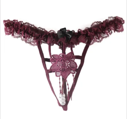 Lace Pearl Low Rise Thong