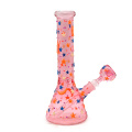 Pink Night Glow Starry Moon Glass bong