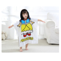 Poncho en microfibre douce pour enfants