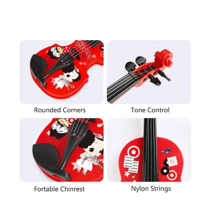 Ddung Fun Violin Music Toy Hobbies Learning Children Gifts Three Years Old Musical Toys Unisex Infant Playing Type Instrument