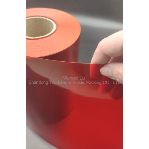 Translucent red pharma PVC sheet for blister pack