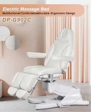 Electric Massage Table with Rotated and Tilt Features for Cosmetics Salon