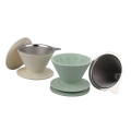 Silicone with stainless steel coffee filter set