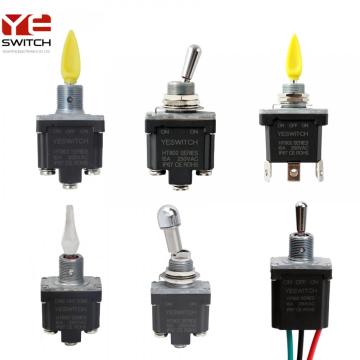 YESWITCH HT802 Series IP68 Single/Double Lock Momentary Toggle Switch For Vihicles